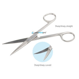 Tijeras de disección Metzenbaum premium, rectas, 14.5 cm, afiladas, hechas de acero inoxidable de alta calidad, instrumento quirúrgico - Product Image 3