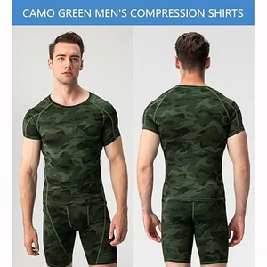 Camiseta Deportiva de Compresión 100% Algodón OEM, Personalizada con Impresión Frontal, Corte Regular, Manga Corta, Cuello Redondo, Transpirable, Secado Rápido, para Gimnasio - Product Image 5