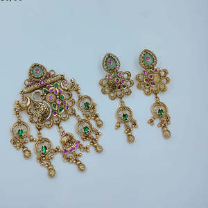 Royal Pota Stone and Pearl Pendant <b>Set</b> 10575643PGR Exquisite Fine Jewelry <b>Set</b> - Product Image 1