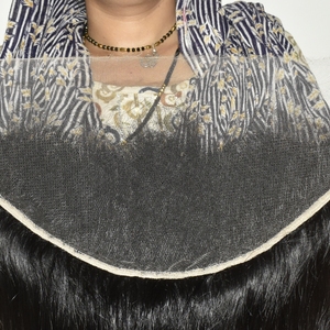 100% Indian Natural Texture <b>Frontal</b> HD 13*6 Loose Deep Wave Straight Machine Double Weft Remy Lace Front Soft Unprocessed - Product Image 4