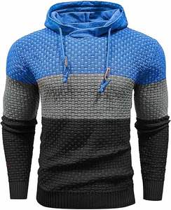 เสื้อฮู้ดผู้ชาย OEM สำหรับฤดูหนาว ผ้าฝ้ายผสมโพลีเอสเตอร์ เสื้อแจ็คเก็ตมีฮู้ดแบบสวมหัว เนื้อผ้านุ่ม อุ่นสบาย ระบายอากาศได้ดี เป็นมิตรต่อสิ่งแวดล้อม สไตล์สตรีทแฟชั่น - Product Image 1