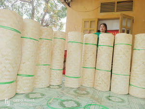 Material de Mimbre de Bambú con Patrón de Tejido Uniforme para Fabricación de Muebles y Diseño de Interiores - Product Image 3