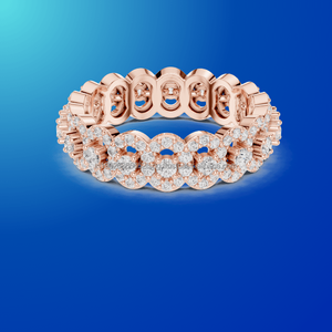 Flashdazz Jewels 10K แหวนทองคำแท้พร้อมเครื่องประดับตรงกลางรูปวงรี - Product Image 1