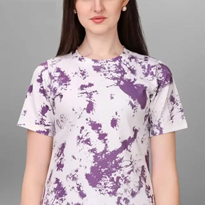 เสื้อยืดพิมพ์ลายโลโก้ตามสั่ง ราคาส่ง ผลิตจากโพลีเอสเตอร์ 100% สำหรับออกกำลังกายและเล่นกีฬาสำหรับผู้หญิง - Product Image 5