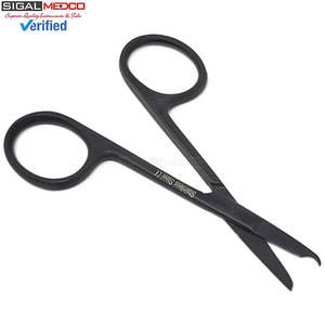 Tijeras de Sutura Spencer de 3.5 Pulgadas, Acero Inoxidable Negro, Instrumento Quirúrgico, Cuchilla de un Solo Gancho, Tijeras para Cortar Suturas, Entrenamiento para Estudiantes - Product Image 1