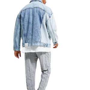 Gilet sans manches en toile à panneaux pour homme, vêtements d'extérieur d'automne, panneaux mixtes, couture décontractée, hauts urbains, vente en gros - Product Image 3