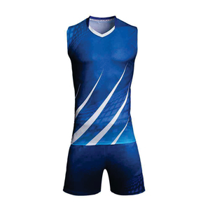 Tenues d'équipe de volley-ball, ensembles d'uniformes de haute qualité, couleur personnalisée, légers, écologiques, 100% polyester - Product Image 2