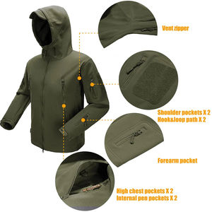 Veste softshell imperméable à capuche pour homme et femme, super chaude, pour l'hiver et les activités de plein air - Product Image 6