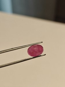 อัญมณีทรงหลวมรูปวงรีทับทิมสีแดง6 CT สำหรับต่างหูแหวนและจี้ในราคาที่ดีที่สุด - Product Image 5