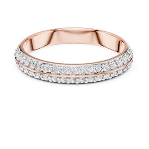 Anillo de Diamante Redondo Cultivado en Laboratorio en Oro Blanco de 14K para Mujer |   Anillo para Fiestas |   Diamante Cultivado Nuevo - Product Image 2