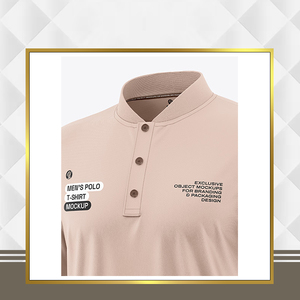 เสื้อโปโลผู้ชายแขนสั้นถักน้ำหนักเบาทรงปกติคุณภาพระดับพรีเมียมมาตรฐานสูงสุด - Product Image 2