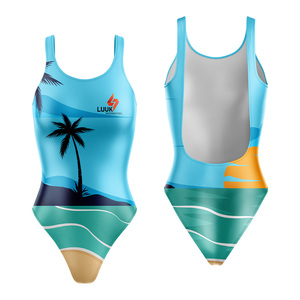Traje de Baño de Una Pieza Personalizado para Mujer, Secado Rápido, Sublimado, Ropa de Playa, Venta al Por Mayor, OEM, Marca Privada - Product Image 1