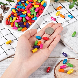 Vente en gros de perles en bois colorées FAIZA CRAFT FC-8398, bois naturel pour la fabrication de bijoux, artisanat DIY, couleur naturelle, logo personnalisé, taille personnalisée - Product Image 5