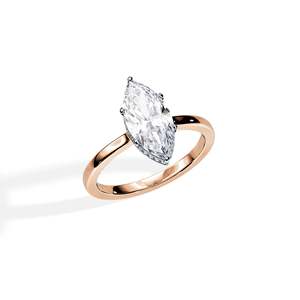Marquise Cut Diamond Engagement Ring 14k Gold plated Prong Setting Women's Floral Fine Jewelry - Product Image 2
