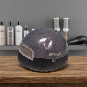 ทูเป้ผมแท้แบบเต็มศีรษะและแบบ PU Base Remy Hair ผมตรงอินเดีย ฐานผิวหนัง ทรงตรงกลาง ความหนาแน่น 100% ไร้รอยต่อ - Product Image 2