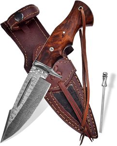 Premium Handmade Stainless Steel Industrial Grade Straight Back Hunting Survival Knife Wood Handle Full Tang OEM/ODM Private - Product Image 1