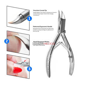 Cortauñas con Punta Curva para Uñas Gruesas, Mango Ergonómico Antideslizante, Bloqueo de Seguridad, Acero Inoxidable Resistente - Product Image 2