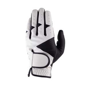 Gant de golf SOSH4 en cuir véritable blanc, respirant, coupe-vent, antidérapant, avec sangle de poignet réglable, pour sports de plein air - Product Image 1