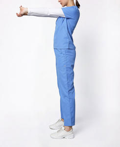 Custom Logo Unisex Gradient Color <b>Nurse</b> Scrubs Uniform Hospital Medical Beauty Salon Technician Top Pants Women's Spandex Short - Product Image 5