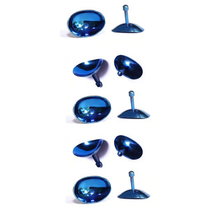 Nuevo Juego de Protectores Oculares Corneales, 10 Piezas, Acero Inoxidable, Reutilizables, para Procedimientos Oftálmicos - Product Image 1