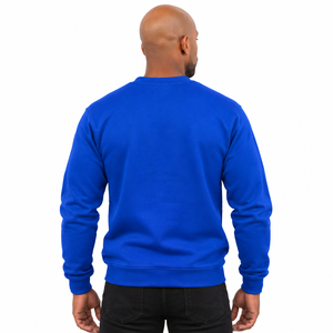 Phi Beta Sigma Royal Blue <b>Men</b>’s <b>Crewneck</b> <b>Sweatshirt</b> with Embroidered Collegiate Letter Design Long Sleeve Fleece Pullover Top - Product Image 2
