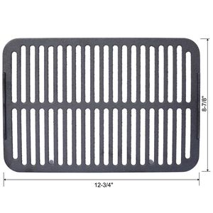 Oval 100% Cast Iron Enameled Durable Small Camping Grill Portable Outdoor Tabletop Charcoal Grill with Cast Iron Skillet - Product Image 2