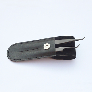 Pinzas de diamante dorado de nuevo diseño, pinzas curvas antideslizantes, herramientas para pestañas, juego de pinzas para pestañas curvas profesionales con embalaje - Product Image 2