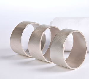 Anillos para Servilletas Redondos Plateados Mate, Porta Servilletas de Acero Inoxidable, Artículos de Mesa de Lujo, Utensilios de Cocina y Accesorios para Bodas - Product Image 3