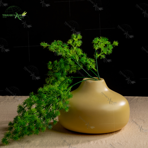 Jarrón de madera de bambú antiguo minimalista moderno hecho a mano, accesorio de cerámica lacado de estilo Vintage, decoración del hogar, sala de estar, boda - Product Image 5