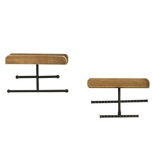 Organizzatore da Parete in Legno Marrone per Anelli, Collane, Bracciali, Orecchini e Altri Accessori - Product Image 5