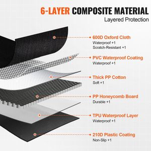 Coprisedile Posteriore Impermeabile 600D per Animali Domestici, per SUV 51.2 X 27.6 Pollici, Coprisedile per Cani per Sedile Posteriore - Product Image 4