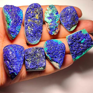 Azurita natural malaquita Druzy piedras preciosas sueltas cabujón pulido mezcla forma todos los tamaños cabujón de cristal para la fabricación de joyas de piedras preciosas - Product Image 1