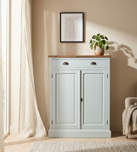 ตู้เก็บของขนาดเล็ก ดีไซน์มินิมอล ทำจากไม้สักแท้ แข็งแรง ทนทาน สำหรับพื้นที่จำกัด - Product Image 4