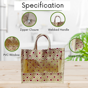 Sac de rangement en jute durable pour une utilisation polyvalente dans les étagères du placard et l'organisation de la buanderie - Product Image 3