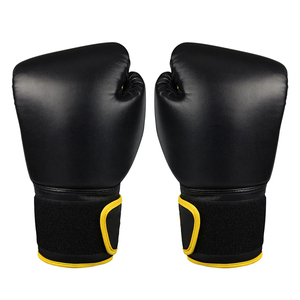 Guantes de boxeo profesionales para entrenamiento y sparring, duraderos, de cuero PU, con acolchado absorbente de impactos, soporte para muñeca y material transpirable. - Product Image 3