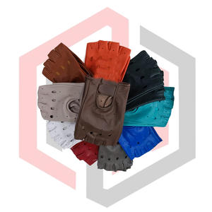 Gants de conduite sans doigts pour femmes, plusieurs couleurs, en cuir, antidérapants, respirants, anti-coupure, antistatiques, réglables - Product Image 4