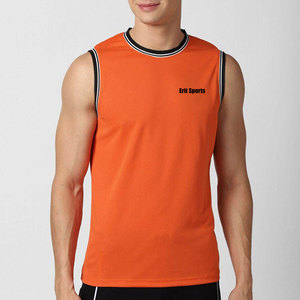 Vêtements de fitness, débardeur de gym, tricoté, respirant, séchage rapide, haute qualité, 100% coton, pour hommes - Product Image 1
