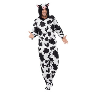 Pyjama combinaison polaire d'hiver de luxe pour homme, style dessin animé à capuche, vêtement de nuit long avec pieds intégrés pour la maison - Product Image 5