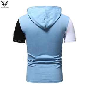 Trendy Product New Style Winter Fashion <b>Men</b> <b>Hoodie</b>, High Quality Custom Patched Drawstring Half <b>Sleeve</b> <b>Hoodie</b> For <b>Men</b> - Product Image 2