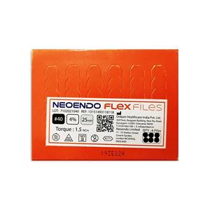 ชุดเครื่องมือรักษารากฟันแบบเทอร์ไบน์แรงบิดสูง Neo Endo Flex File คุณภาพดีที่สุด ขายส่ง แพ็ค 6 ชิ้น สำหรับคลินิกและโรงพยาบาล - Product Image 4