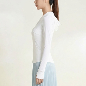 Wholesale Women <b>Long</b> <b>Sleeve</b> Yoga <b>Top</b> Soft <b>Stretch</b> Breathable Fitness Workout Activewear Shirt Comfortable - Product Image 4