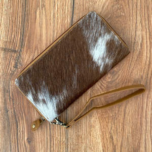 กระเป๋าสตางค์มีซิปสำหรับผู้หญิงกระเป๋าสตางค์หนังวัวสไตล์มินิมอลลิสต์สำหรับผู้หญิง - Product Image 2