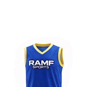 Adult Basketball Uniform <b>Kit</b> Customizable Plus Size Quick Dry Breathable Mesh Anti-Bacterial Reversible Basketball Uniform Set - Product Image 4