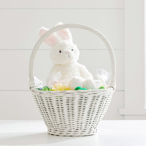 Rattan basket with bunny ears wholesale <b>easter</b> baskets gift storage <b>top</b>-trend holiday products - Product Image 5