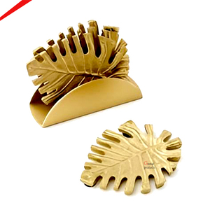 Best Elegant Aluminum Metal Flower Shape <b>Gold</b> Antique Finish Decorative <b>Coaster</b> Handmade Vintage Unique Modern - Product Image 2