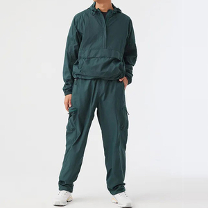 Conjuntos de Dos Piezas de Chaqueta Cortavientos Transpirable Informal para Hombre con Trajes Deportivos al por Mayor, Trajes Cortavientos para Mujer - Product Image 2