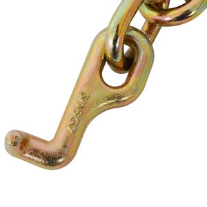 Cadena de Remolque G70 con Gancho en J de 15 Pulgadas de Eslabón Largo, 5/16'' x 6'' con Gancho de Agarre RTJ, 4700 Lbs WLL, de Alta Resistencia para Camiones de Transporte - Product Image 6