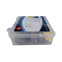 Kit de colliers de serrage standard en acier inoxydable galvanisé YDS 430 de Taïwan, vis de 7 mm, largeur de bande de 9 mm/12 mm, multi-usages, 38 pièces