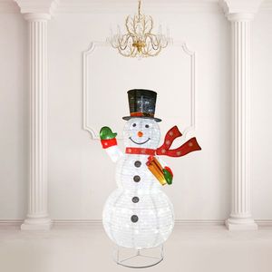 200-Light 6ft Retractable Snowman Garden Decoration 10% Flash Bubble 30v 3.6w Hand Inflatable Outdoor Holiday Yard Decorations - Product Image 5
