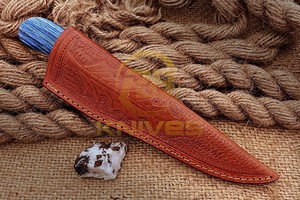 Handmade Stainless Steel Fillet <b>Knife</b> With Wood <b>Handle</b> Fishing Processing <b>Knife</b> with Leather Sheath - Product Image 6